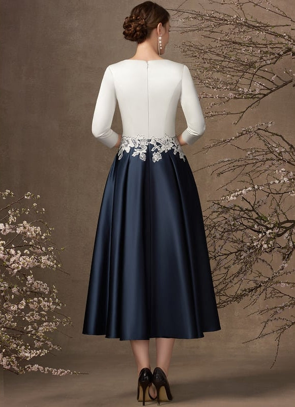 Robe Chic Élégance Bicolore - gallery 4
