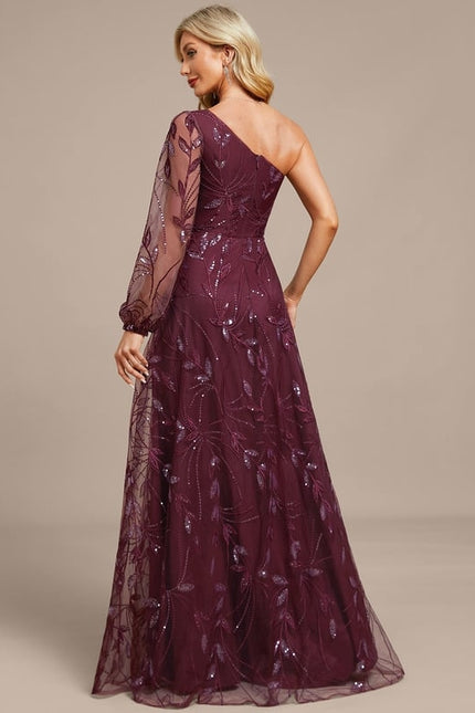 Robe Chic Étoilée Bordeaux - gallery 8