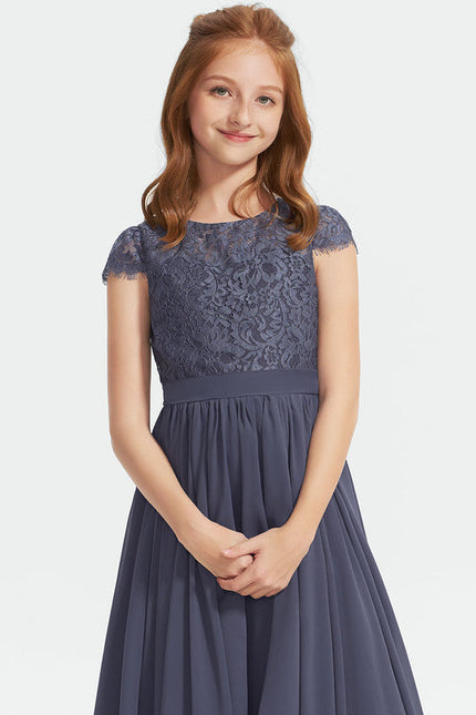 Robe Chic Junior Dentelle Asymétrique - gallery 1
