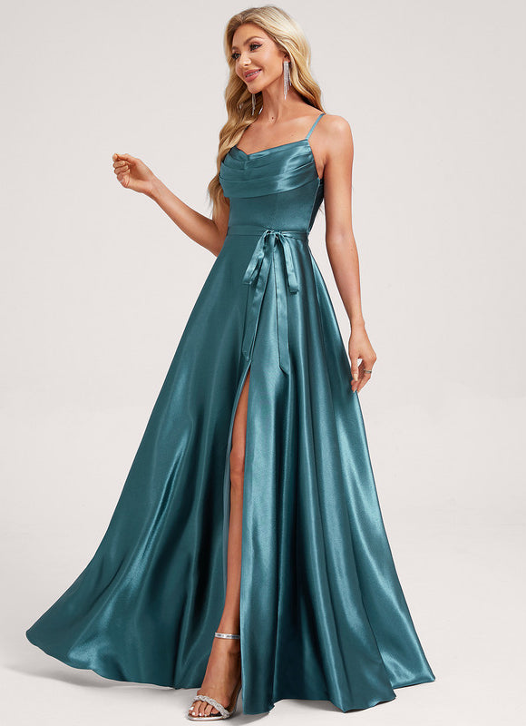 Robe Chic Élégance Satinée - gallery 2