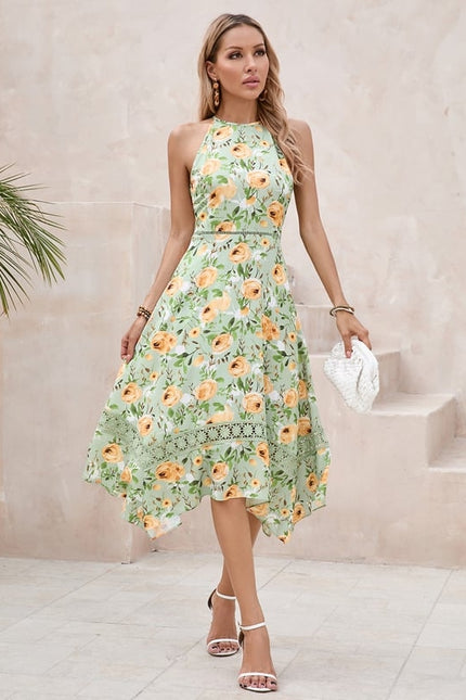 Robe Chic Trapèze Verte - gallery 4