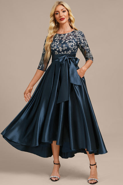 Robe Chic Élégante Satinée - gallery 2