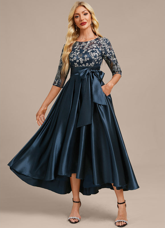 Robe Chic Élégante Satinée - gallery 2