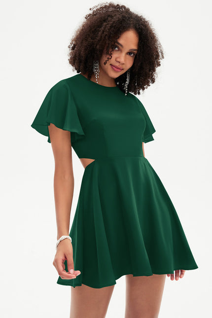 Robe Chic Courte Émeraude - gallery 2
