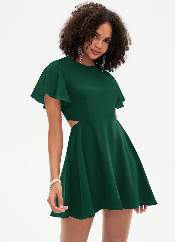 Robe Chic Courte Émeraude - gallery 2