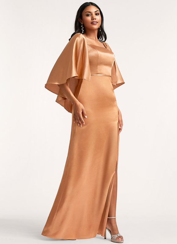 Robe Chic Satin Caramel - gallery 1