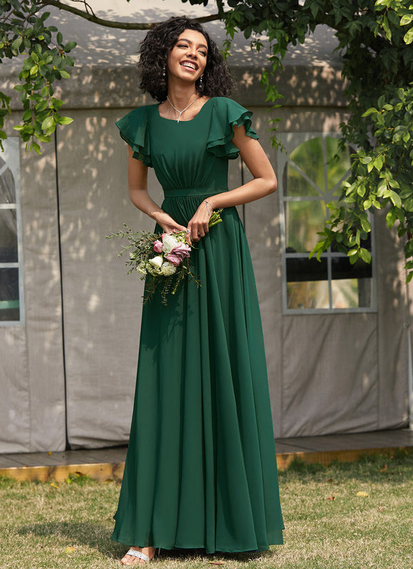 Robe Chic Mousseline Drapée - gallery 1