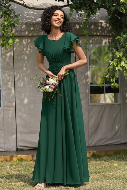 Robe Chic Mousseline Drapée - gallery 1