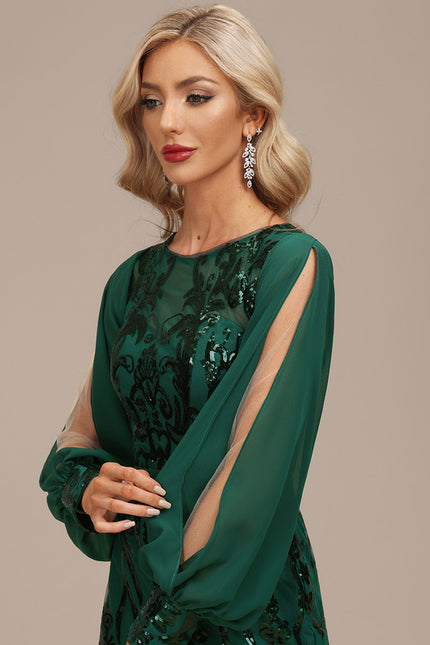 Robe Chic Illusion Émeraude - gallery 5