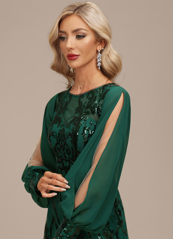 Robe Chic Illusion Émeraude - gallery 5