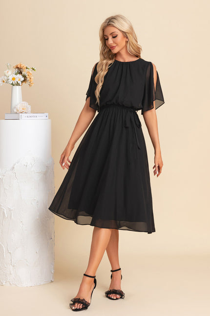 Robe Chic Noire Aérée
