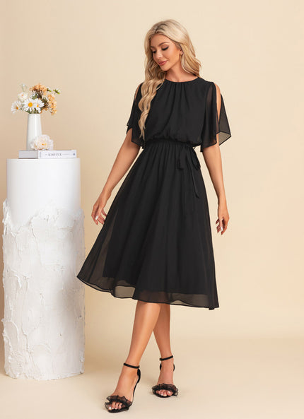 Robe Chic Noire Aérée