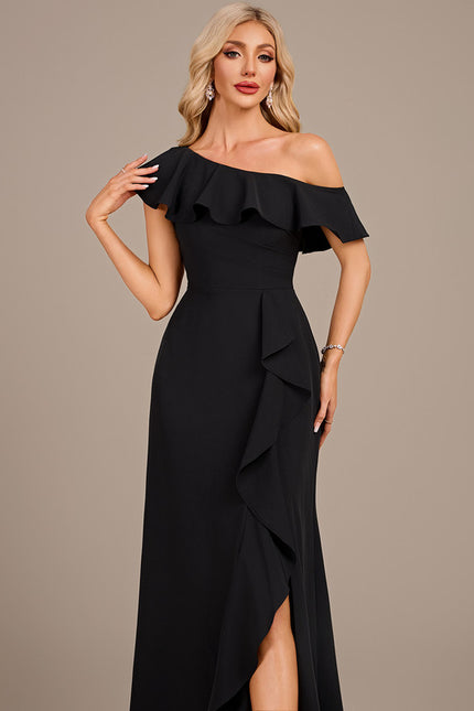 Robe Chic Volante Noire - gallery 1