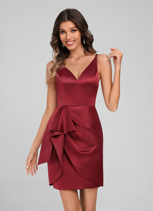 Robe Chic Satinée Volante