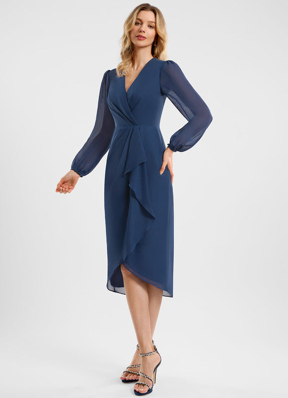 Robe Chic Mousseline Volants - gallery 5