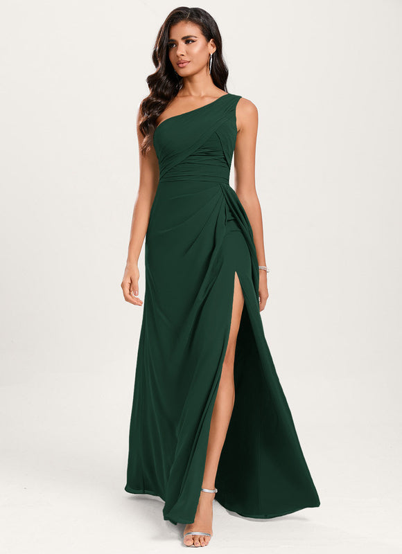 Robe Chic Asymétrique Beige - gallery 5