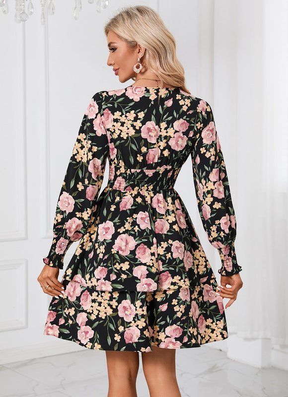 Robe Chic Fleurisson Noir - gallery 3