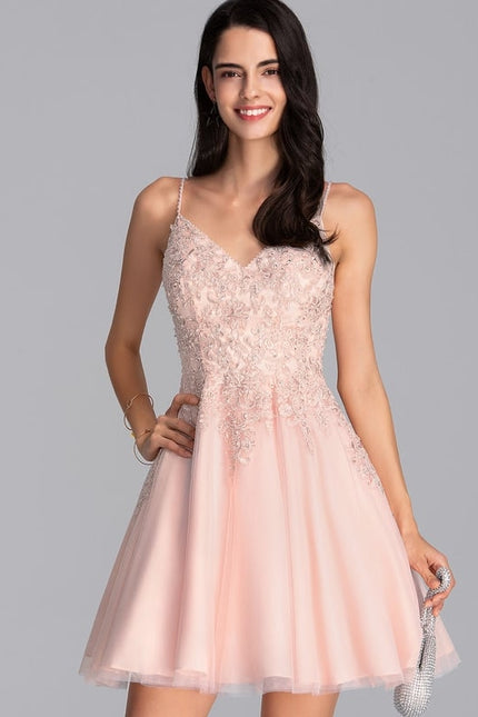 Robe Chic Tulle Perlé Éclat