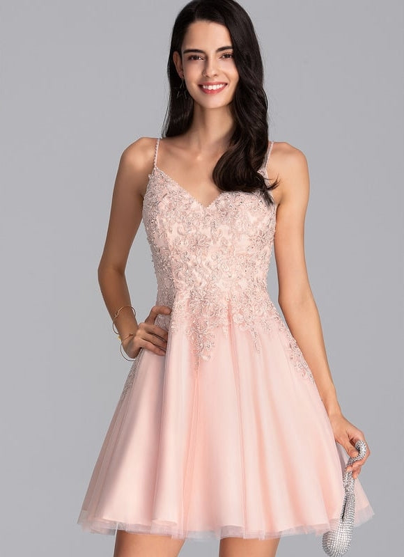 Robe Chic Tulle Perlé Éclat