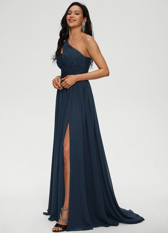 Robe Chic Satin Asymétrique - gallery 2