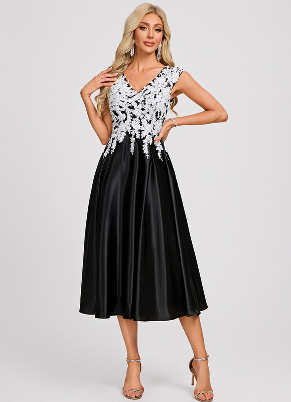 Robe Chic Noire Et Blanche