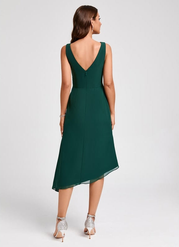 Robe De Cocktail Rouge Pour Mariage Chic - gallery 3