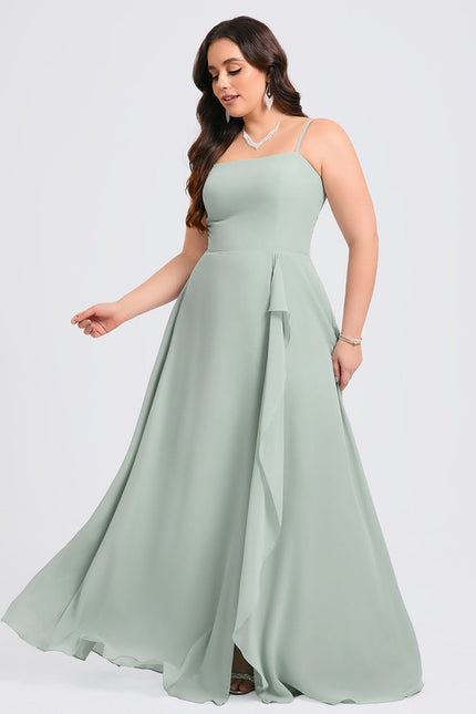 Robe Chic Longue Verte Raffinée - gallery 6