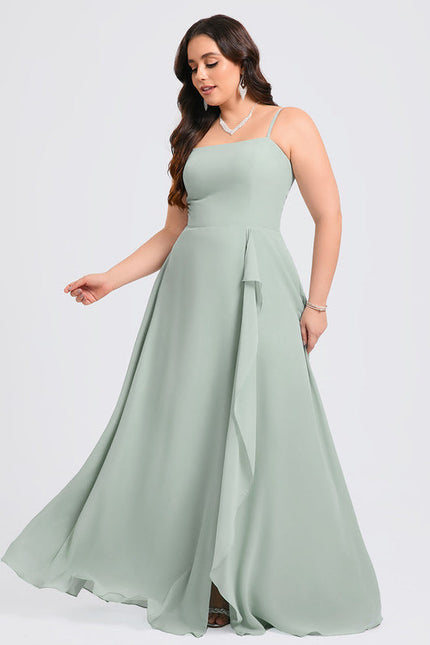 Robe Chic Longue Verte Raffinée - gallery 6