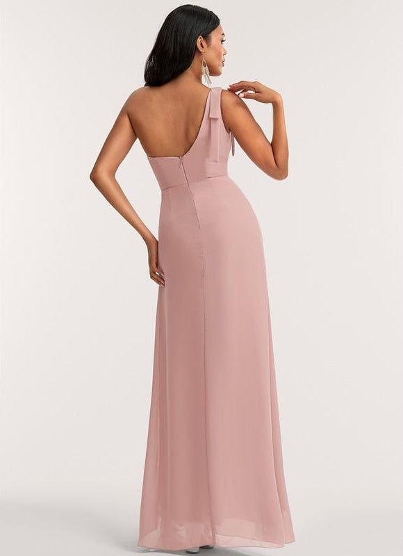 Robe Chic Asymétrique Rose - gallery 4