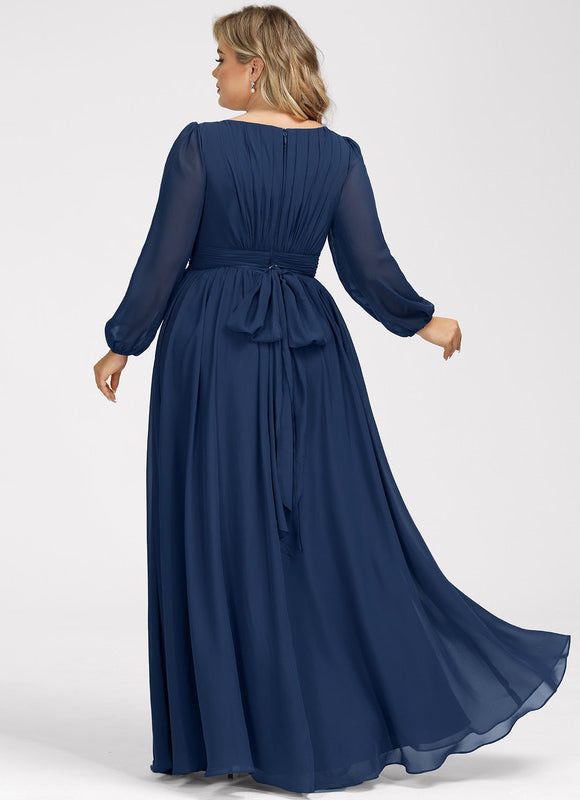 Robe Chic Mousseline Drapée - gallery 9