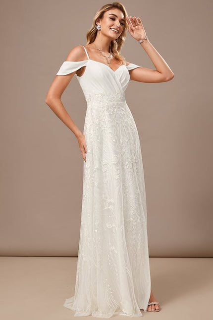 Robe De Soirée Chic Et Glamour Blanche - gallery 5
