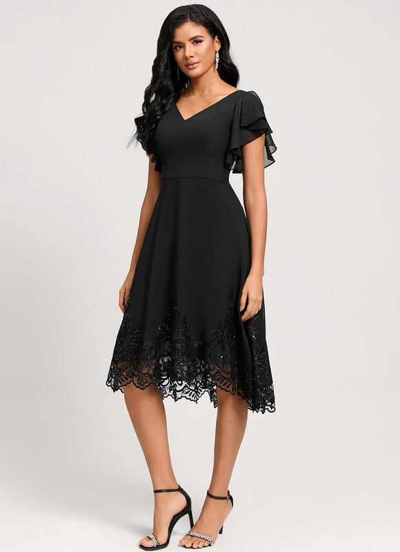 Robe Chic Luxe Sombre Éveil
