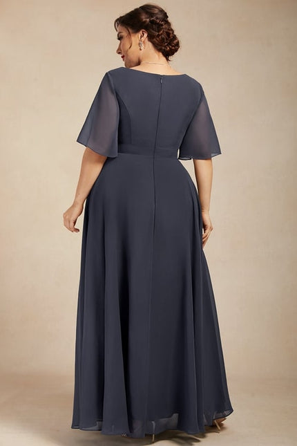 Robe Chic Longue Charbon Flottante - gallery 9