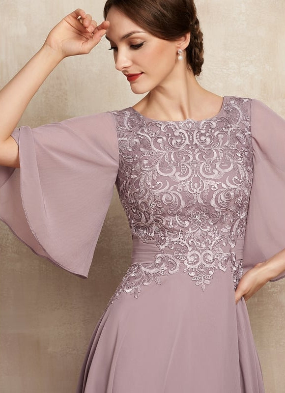 Robe Chic Flottante Mauve - gallery 2