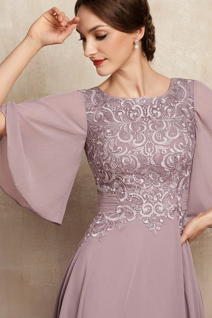 Robe Chic Flottante Mauve - gallery 2