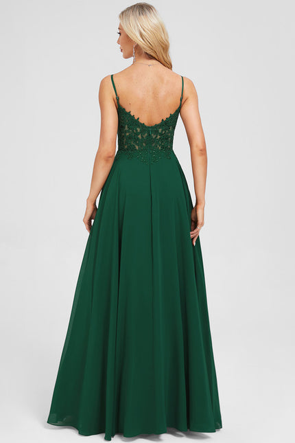 Robe Chic Élégance Émeraude - gallery 2