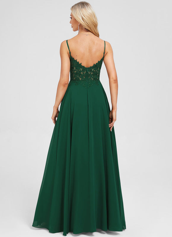 Robe Chic Élégance Émeraude - gallery 2