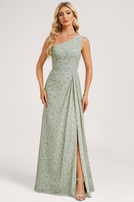 Robe Chic Asymétrique Beige - gallery 1