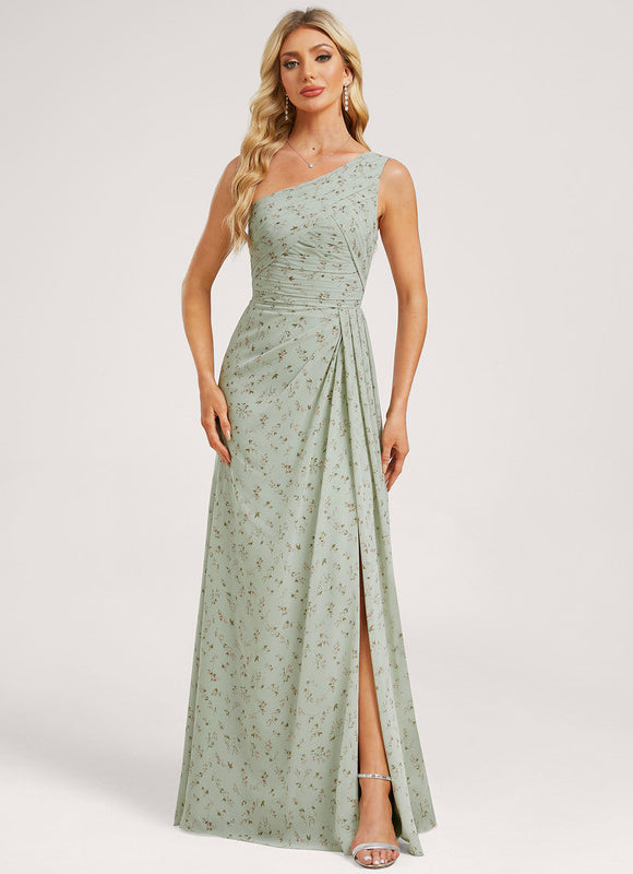 Robe Chic Asymétrique Beige - gallery 1