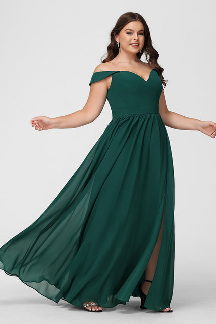 Robe Chic Mousseline Émeraude - gallery 7