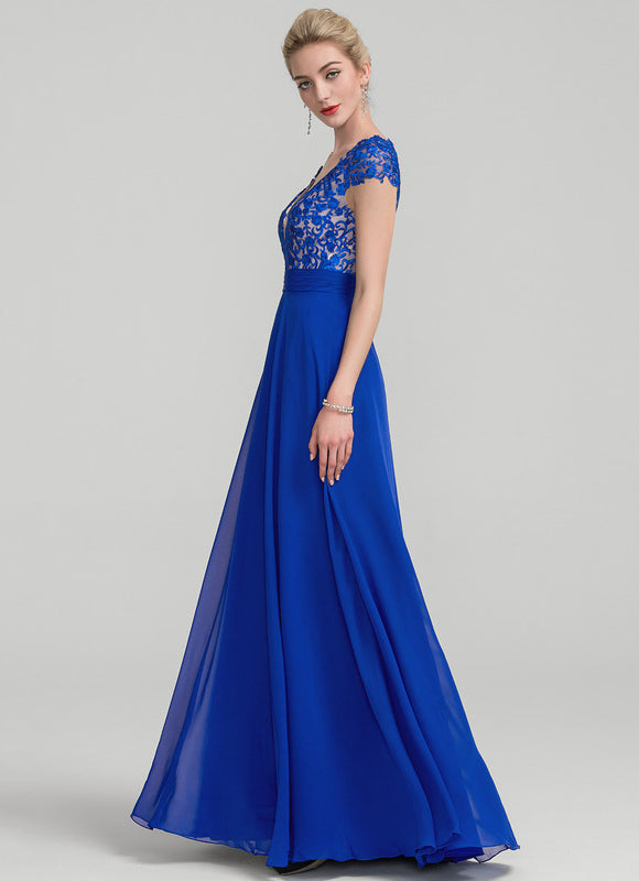 Robe Chic Longue Marine Élégante - gallery 4