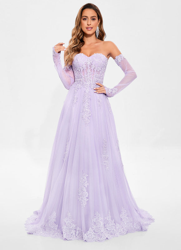 Robe Chic Événementielle Lavande
