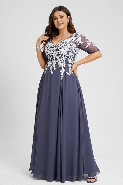 Robe Chic Longue Marine Élégante - gallery 6