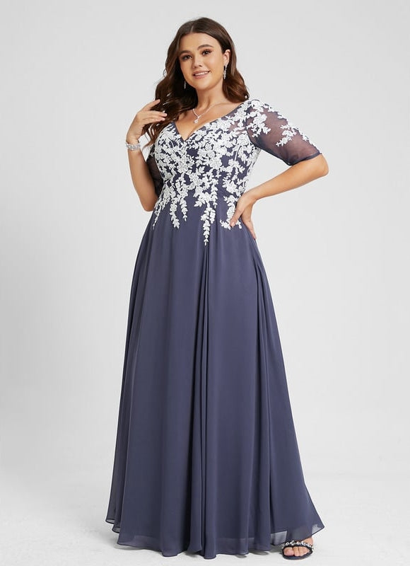 Robe Chic Longue Marine Élégante - gallery 6