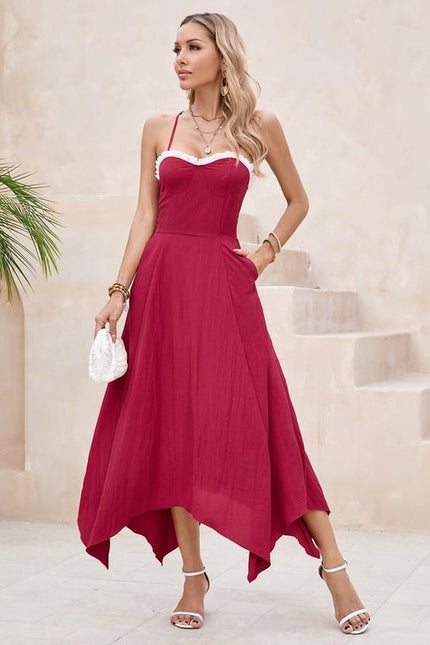 Robe Chic Maxi Bordeaux