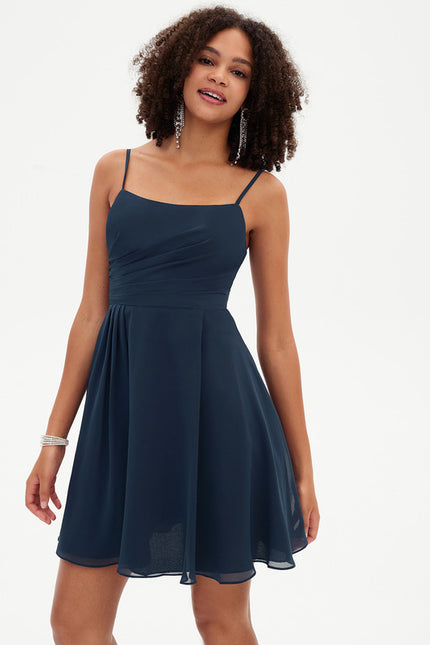 Robe Chic Mousseline Courte - gallery 3