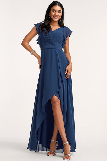 Robe Chic Fluide Bleu Nuit - gallery 2