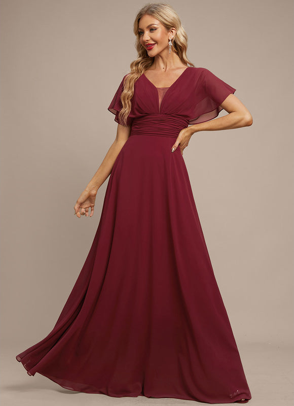 Robe Chic Longue Verte Fluide - gallery 1