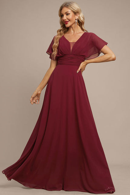 Robe Chic Longue Verte Fluide - gallery 1