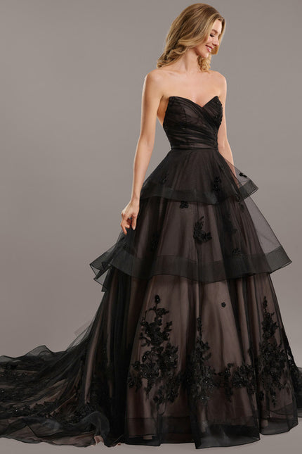 Robe Chic Couture Tulle Noir - gallery 2